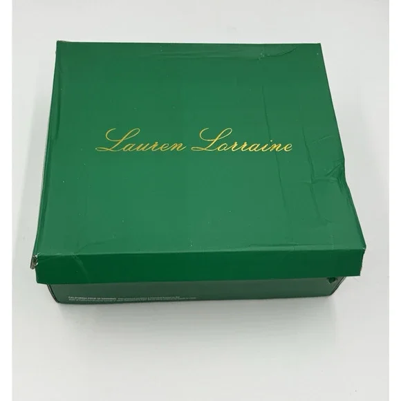 Lauren Lorraine Womens Boots Beyonce Black Rhinestones Knee Size 6.5 Statement - Picture 10 of 11